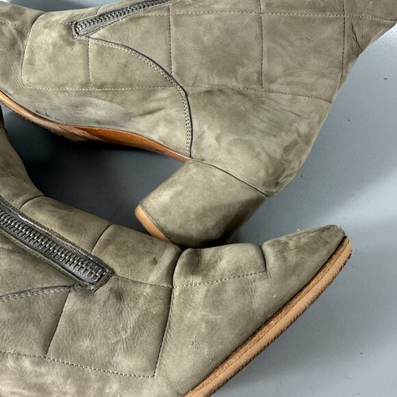 Marc Jacobs Suede Ankle Moto Boots, Size 38.5 - Picture 9 of 14
